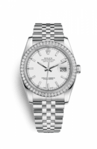 Rolex Datejust 36 Stainless Steel Diamond / Jubilee / White 116244-0064