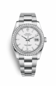 Rolex Datejust 36 Stainless Steel Diamond / Oyster / White 116244-0057
