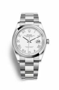 Rolex Datejust 36 Stainless Steel / Domed / White Roman / Oyster 126200-0008