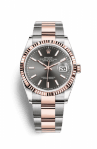 Rolex Datejust 36 Stainless Steel / Everose / Fluted / Dark Rhodium / Oyster 126231-0014