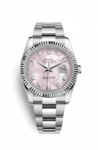 Rolex Datejust 36 Stainless Steel Fluted / Oyster / Pink MOP 116234-0150