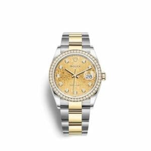 Rolex Datejust 36 Stainless Steel / Yellow Gold / Diamond / Champagne - Computer / Oyster 126283RBR-0020