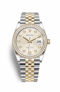 Rolex Datejust 36 Stainless Steel / Yellow Gold / Diamond / Silver Computer / Jubilee 126283RBR-0013