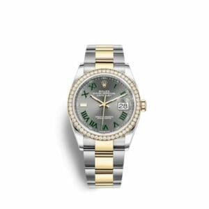 Rolex Datejust 36 Stainless Steel / Yellow Gold / Diamond / Slate - Roman / Oyster 126283RBR-0022