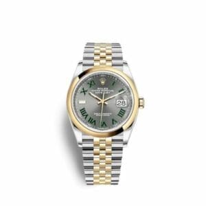 Rolex Datejust 36 Stainless Steel / Yellow Gold / Smooth / Slate Roman / Jubilee 26203-0035