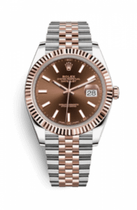 Rolex Datejust 41 Rolesor Everose Fluted / Jubilee / Chocolate 126331-0002