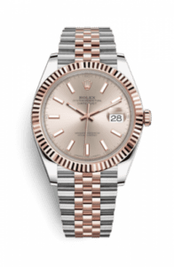 Rolex Datejust 41 Rolesor Everose Fluted / Jubilee / Sundust 126331-0010