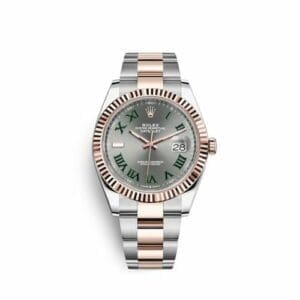 Rolex Datejust 41 Rolesor Everose Fluted / Oyster / Slate - Roman 126331-0015
