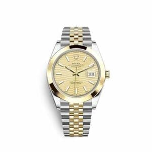 Rolex Datejust 41 Rolesor Yellow - Smooth / Jubilee / Champagne - Fluted 126303-0022