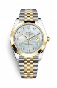 Rolex Datejust 41 Rolesor Yellow Smooth / Jubilee / MOP 126303-0018
