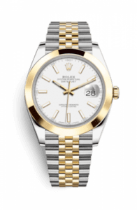 Rolex Datejust 41 Rolesor Yellow Smooth / Jubilee / White 126303-0016
