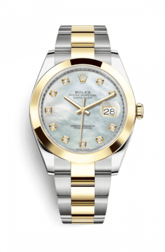 Rolex Datejust 41 Rolesor Yellow Smooth / Oyster / MOP 126303-0017