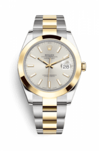 Rolex Datejust 41 Rolesor Yellow Smooth / Oyster / Silver 126303-0001