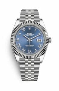 Rolex Datejust 41 Stainless Steel Fluted / Blue - Roman / Jubilee 126334-0026