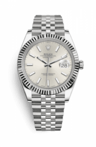 Rolex Datejust 41 Stainless Steel Fluted / Jubilee / Silver 126334-0004