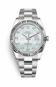 Rolex Datejust 41 Stainless Steel Fluted / Oyster / MOP Diamond 126334-0019