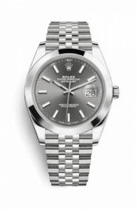 Rolex Datejust 41 Stainless Steel Smooth / Jubilee / Dark Rhodium 126300-0008
