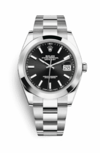 Rolex Datejust 41 Stainless Steel Smooth / Oyster / Black 126300-0011