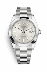 Rolex Datejust 41 Stainless Steel Smooth / Oyster / Silver 126300-0003