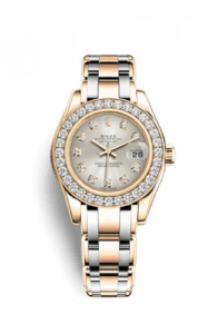 Rolex Datejust Pearlmaster 29 Tridor Diamond Silver Diamonds 80298-0048