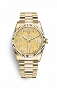 Rolex Day-Date 36 Yellow Gold Fluted / President / Champagne MOP Computer 118238-0105