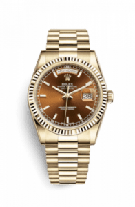Rolex Day-Date 36 Yellow Gold Fluted / President / Coagnac 118238-0418