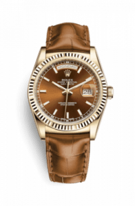 Rolex Day-Date 36 Yellow Gold / Strap / Cognac 118138-0005