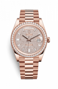 Rolex Day-Date 40 Everose / Diamond / Paved 228345rbr-0002