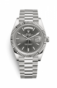 Rolex Day-Date 40 White Gold / Dark Rhodium Tuxedo 228239-0002