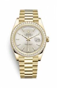 Rolex Day-Date 40 Yellow Gold / Diamond / Silver 228348RBR-0005