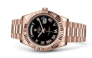 Rolex Day-Date II Everose Black Roman 218235-0034