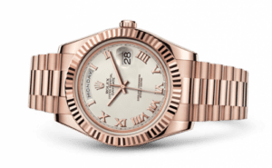 Rolex Day-Date II Everose Ivory Roman 218235-0033