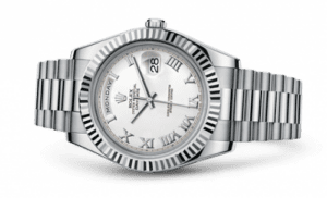 Rolex Day-Date II White Gold White Roman 218239-0041