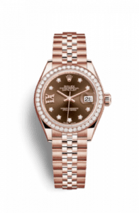 Rolex Lady-Datejust 28 Everose Diamond / Jubilee / Chocolate Diamond 279135rbr-0002