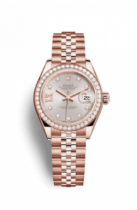 Rolex Lady-Datejust 28 Everose Diamond / Jubilee / Sundust Diamond 279135rbr-0004