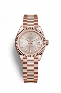 Rolex Lady-Datejust 28 Everose Fluted / President / Sundust 279175-0001