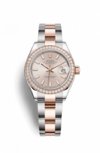 Rolex Lady-Datejust 28 Rolesor Rose Diamond / Oyster / Sundust 279381rbr-0002