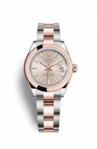 Rolex Lady-Datejust 28 Rolesor Rose Domed / Oyster / Sundust 279161-0002