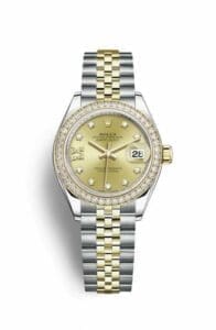 Rolex Lady-Datejust 28 Rolesor Yellow Diamond / Jubilee / Champagne Diamond 279383rbr-0021