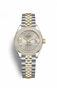 Rolex Lady-Datejust 28 Rolesor Yellow Diamond / Jubilee / Silver Diamond 279383rbr-0003