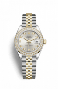 Rolex Lady-Datejust 28 Rolesor Yellow Diamond / Jubilee / Silver Diamond 279383rbr-0007