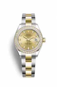 Rolex Lady-Datejust 28 Rolesor Yellow Diamond / Oyster / Champagne Diamond 279383rbr-0012