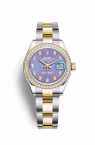 Rolex Lady-Datejust 28 Rolesor Yellow Diamond / Oyster / Lavender Diamond 279383rbr-0016