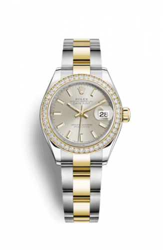 Rolex Lady-Datejust 28 Rolesor Yellow Diamond / Oyster / Silver 279383rbr-0018