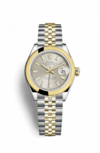 Rolex Lady-Datejust 28 Rolesor Yellow Domed / Jubilee / Silver 279163-0019