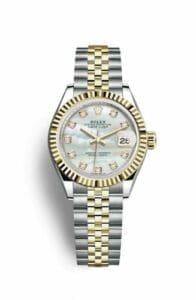Rolex Lady-Datejust 28 Rolesor Yellow Fluted / Jubilee / MOP 279173-0013