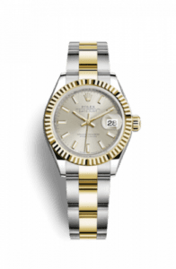 Rolex Lady-Datejust 28 Rolesor Yellow Fluted / Oyster / Silver 279173-0020