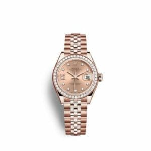 Rolex Lady-Datejust 28 Rose Gold / Diamond / Rose - Diamond / Jubilee 279135RBR-0030