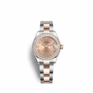 Rolex Lady-Datejust 28 Stainless Steel / Rose Gold / Diamond / Rose - Roman / Oyster 279381RBR-0026.