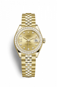 Rolex Lady-Datejust 28 Yellow Gold Diamond / Jubilee / Champagne Diamonds 279138rbr-0007